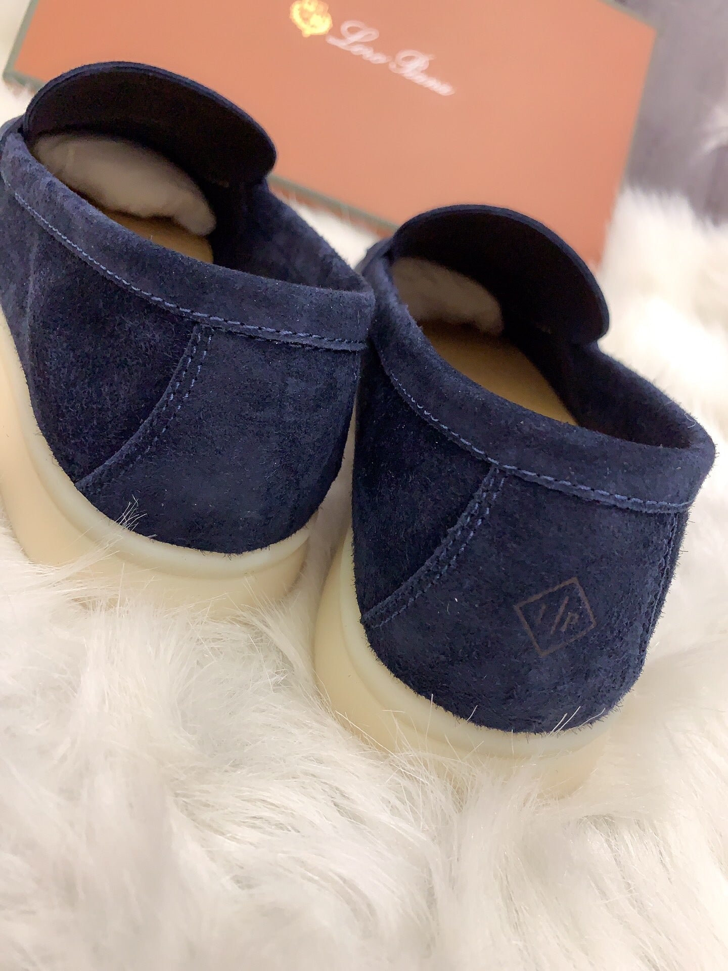 Loro Piana Summer Charms Walk Loafers Dark Navy