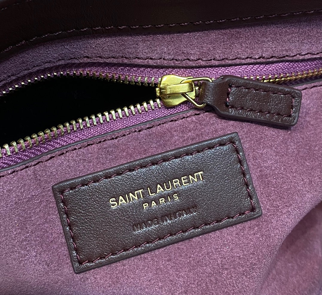 YSL Le 5 À 7 Hobo Bag In Grundy Croco