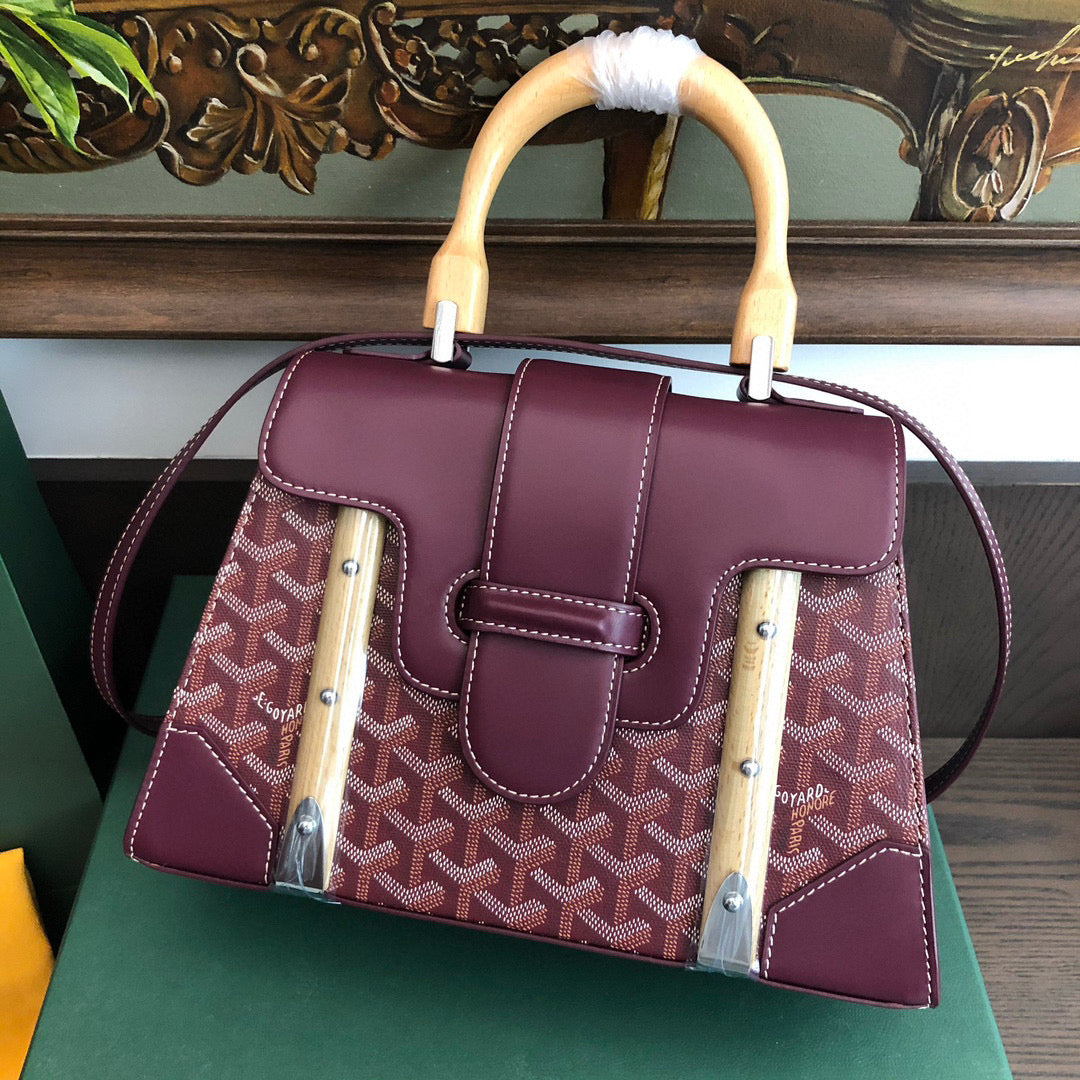 Goyard Burgundy Saïgon Structuré PM Bag