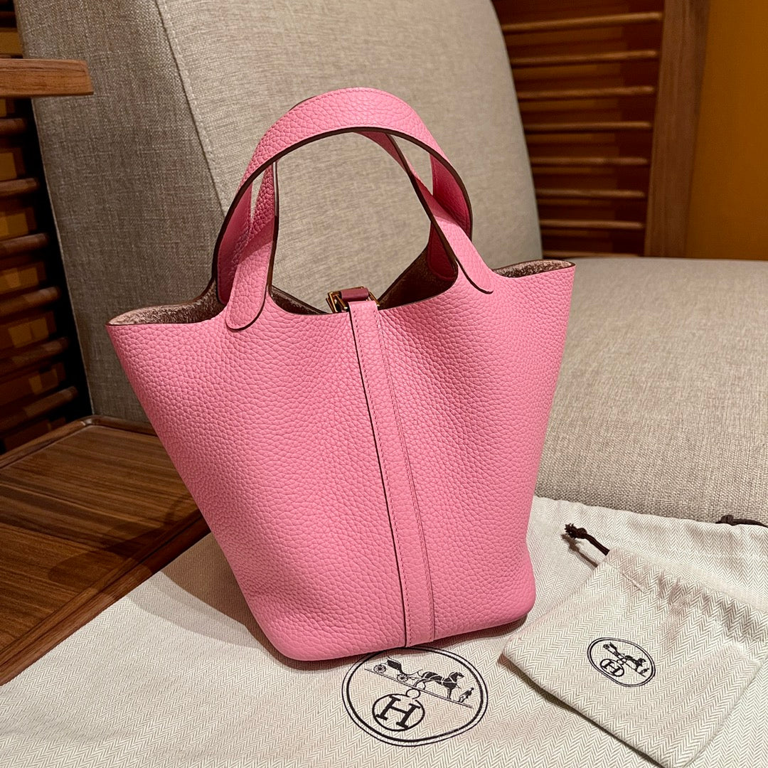 Hermès Picotin 18cm Pink Gold hardware