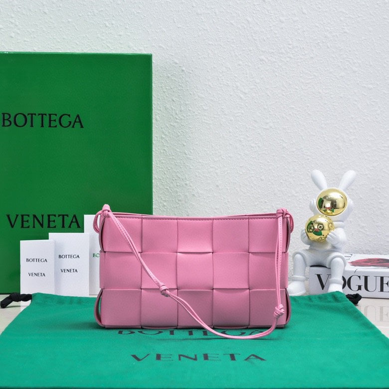 Womens Bottega Veneta pink Small Brick Cassette Shoulder Bag Pink