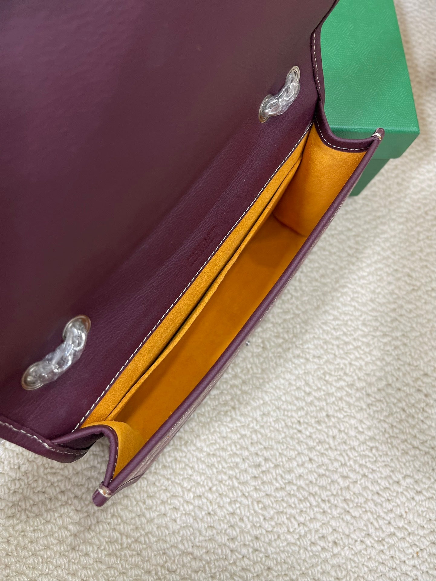 Goyard’s Maroon Alexandre Iii Bag