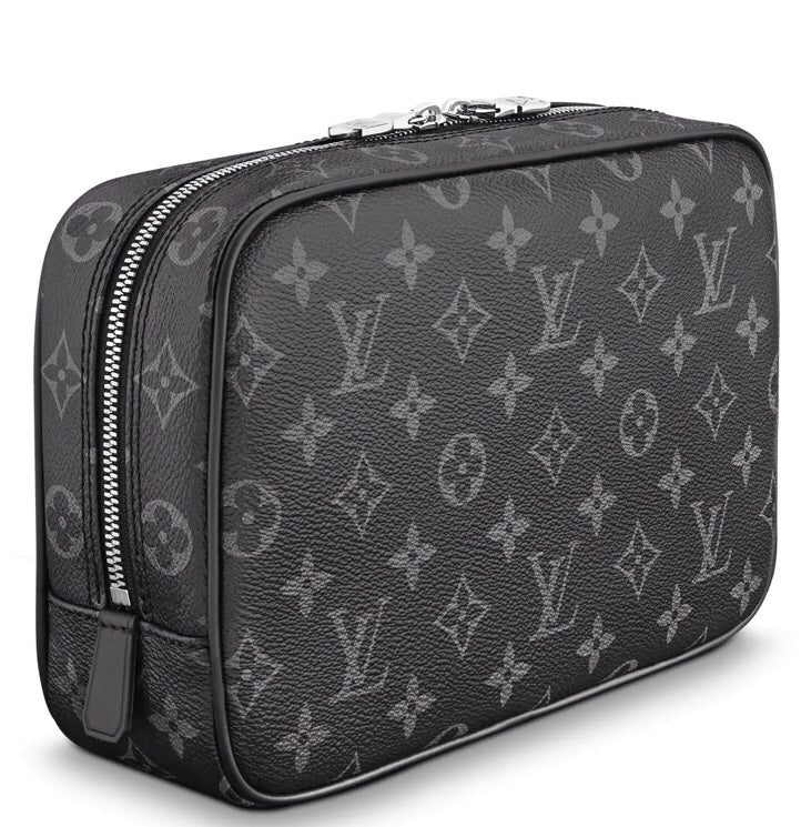 LV Toilet Pouch PM Monogram Eclipse Canvas