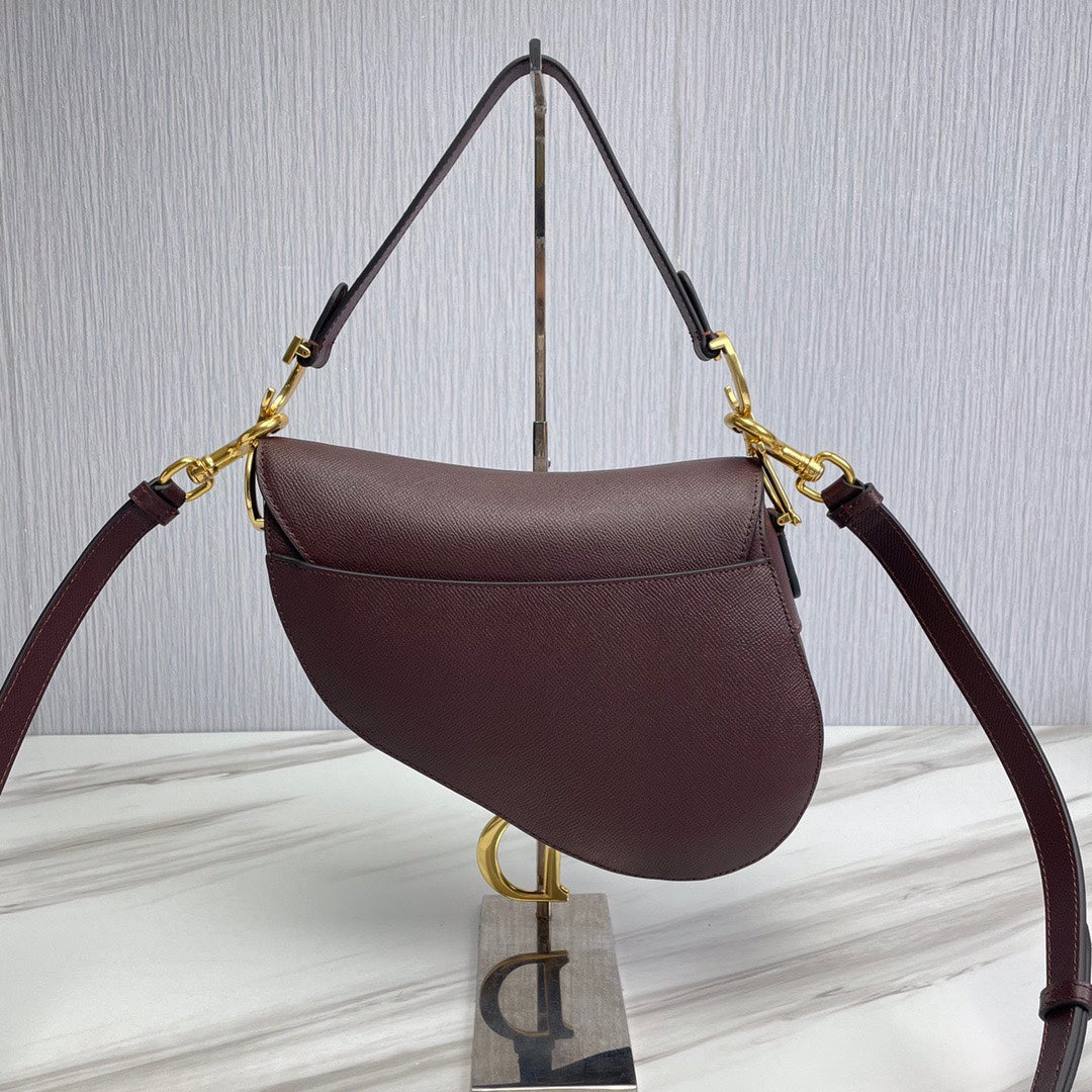 Dior Saddle Bag Maroon