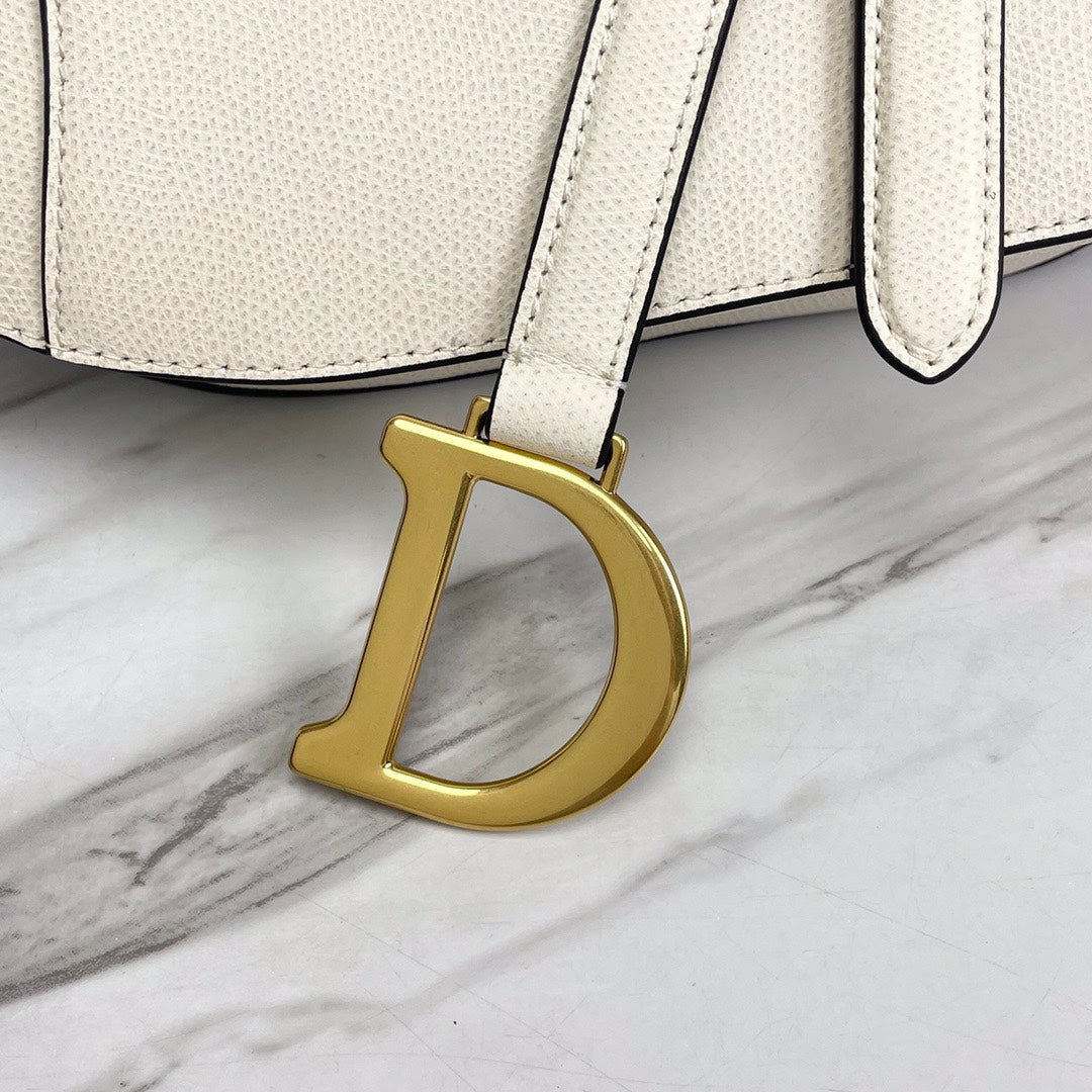 Dior Saddle Bag White