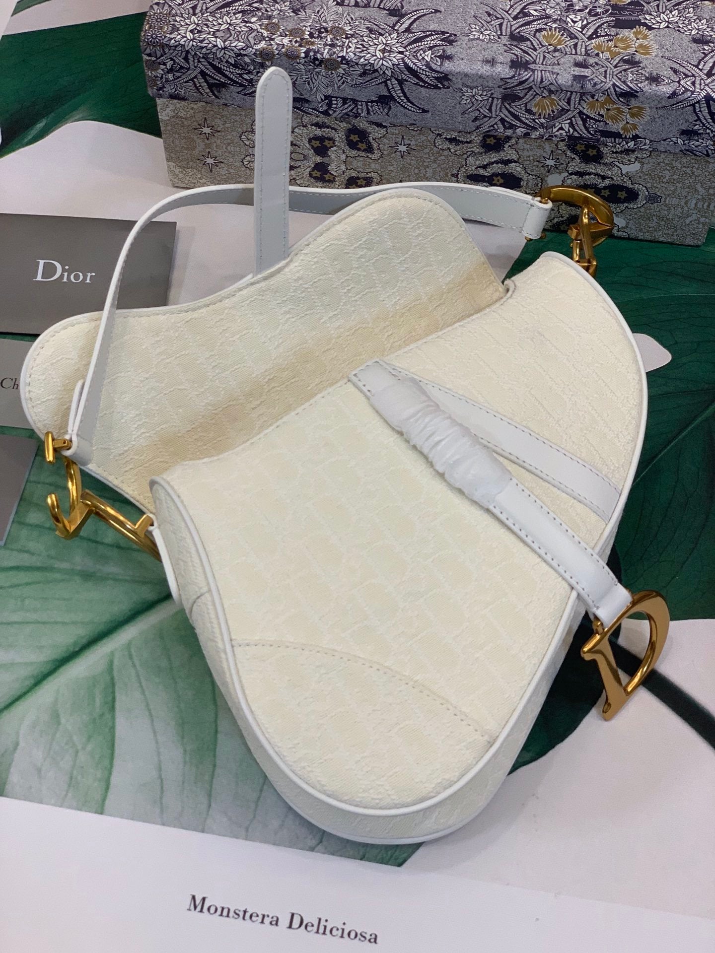 Dior Saddle Bag White