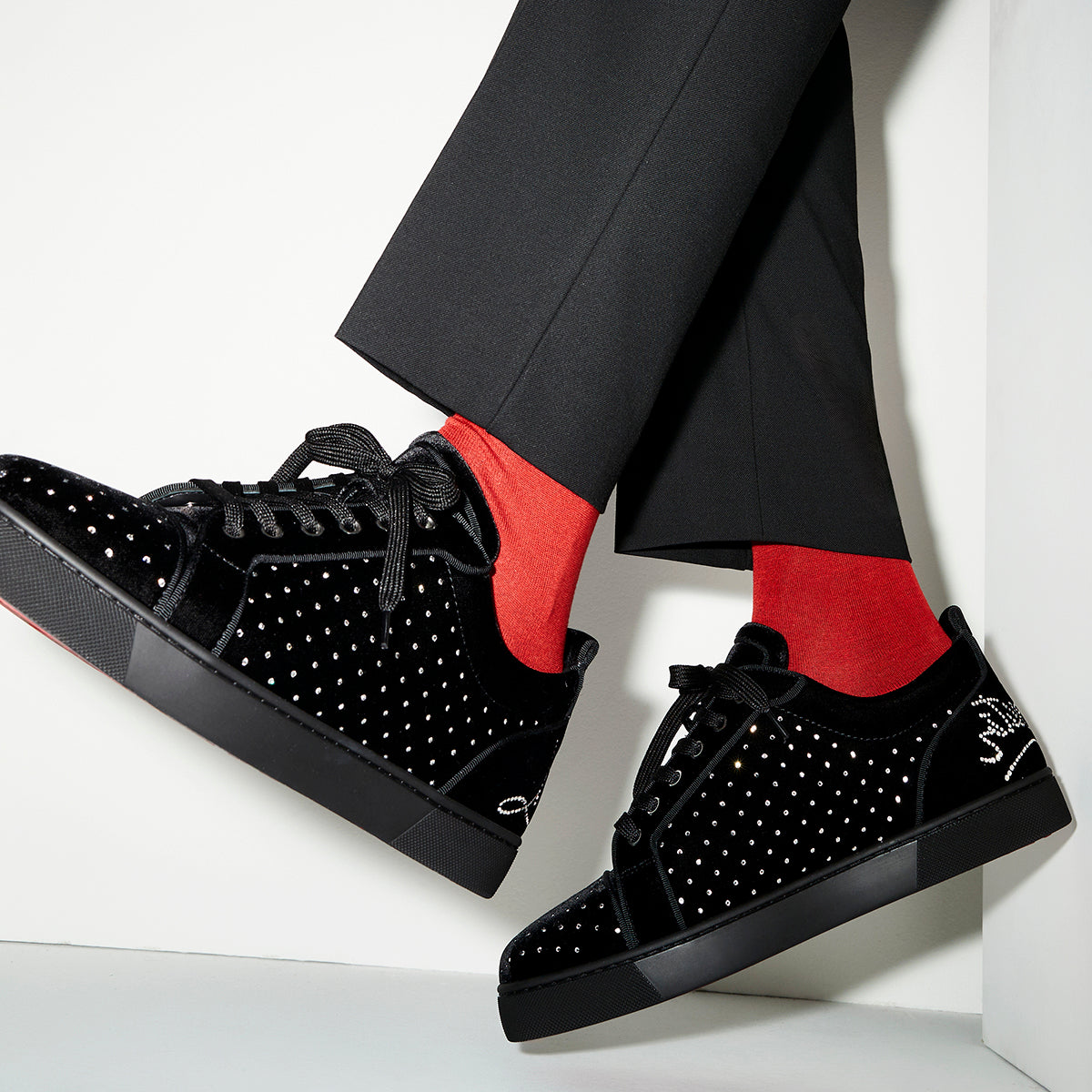 Fun Louis Junior Plum Strass Black