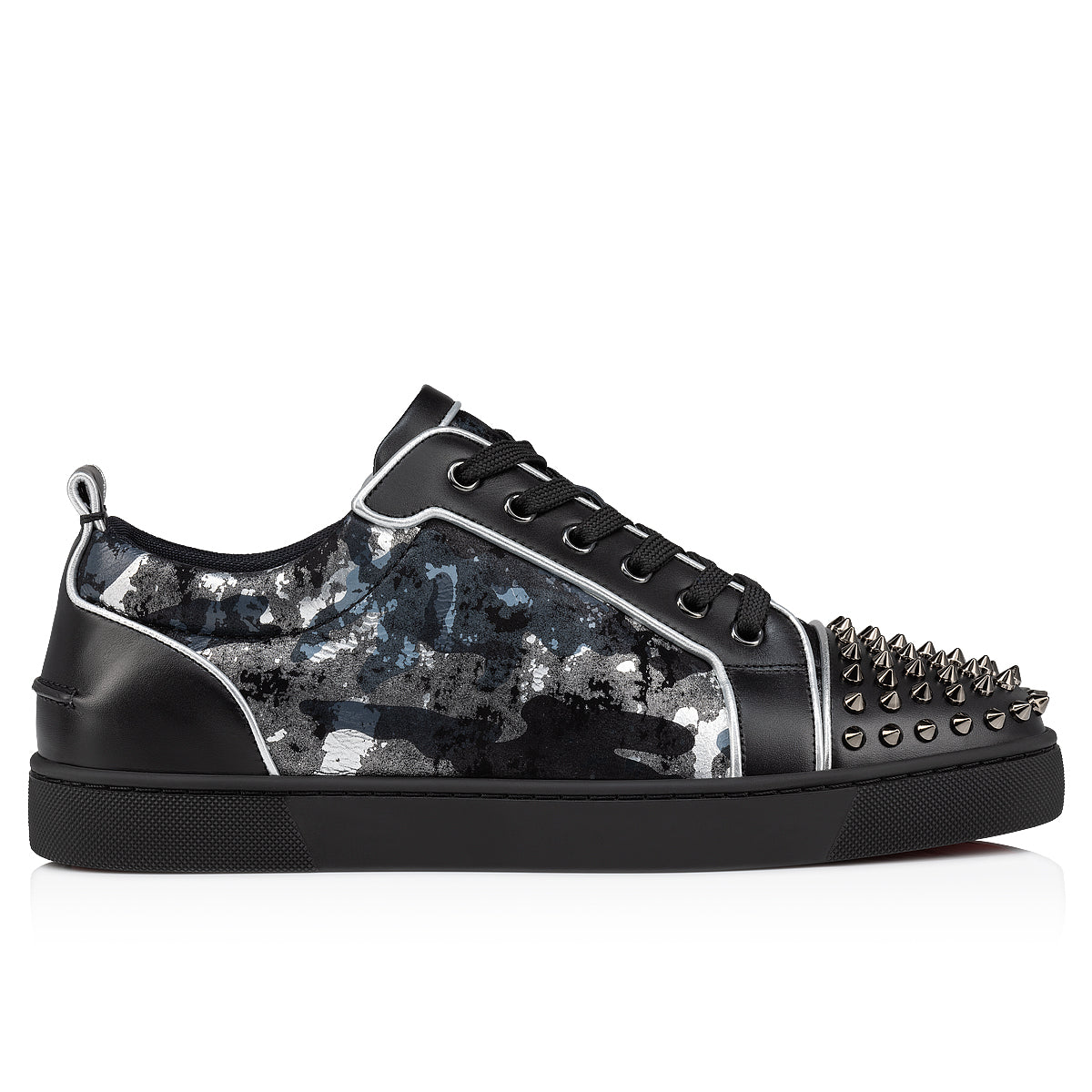 CHRISTIAN LOUBOUTIN Louis Junior Spikes Black