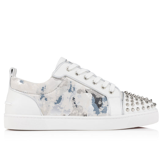 Christian Louboutin Louis Junior Spikes White