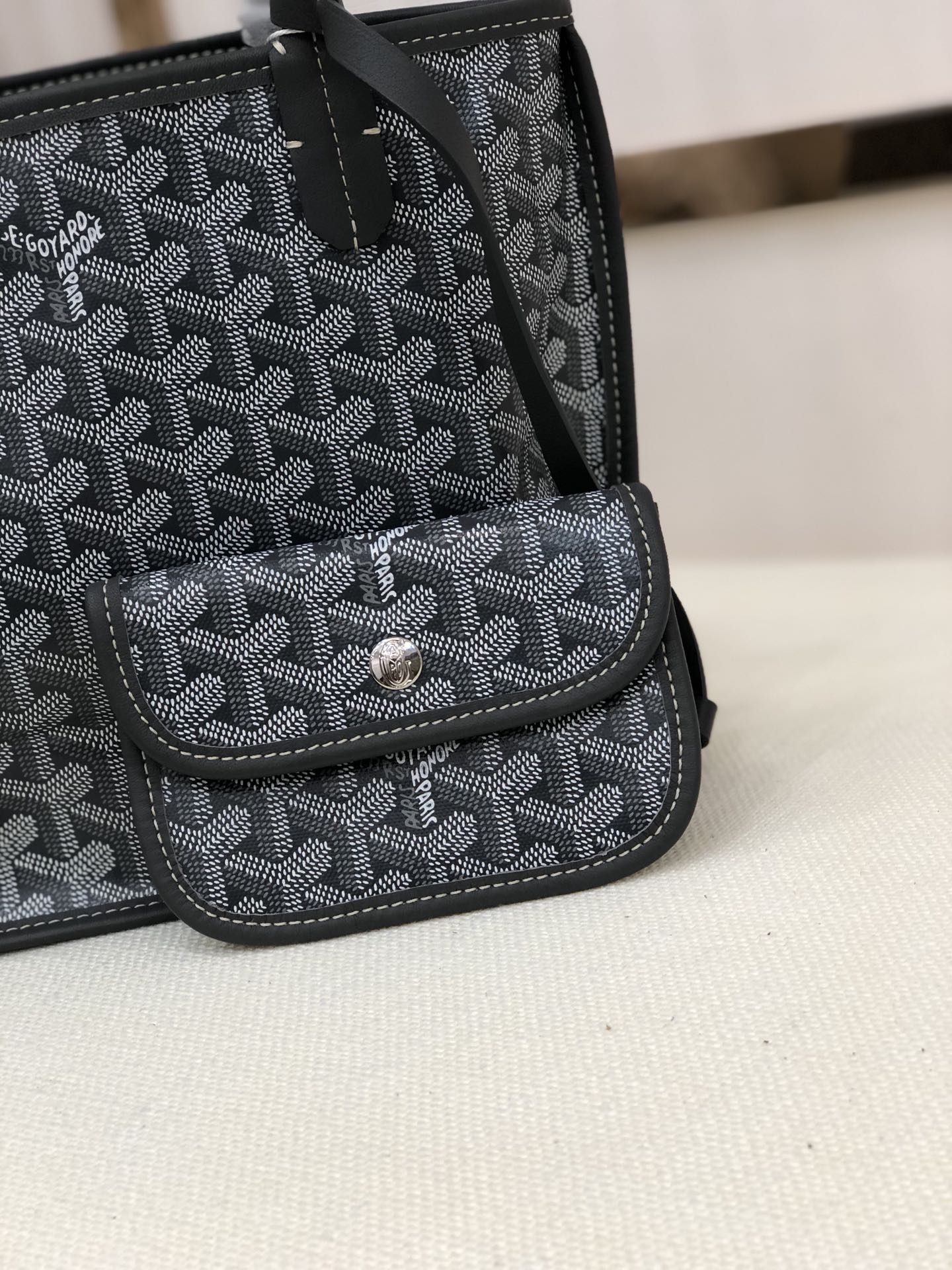 Goyard Grey Anjou Mini Bag