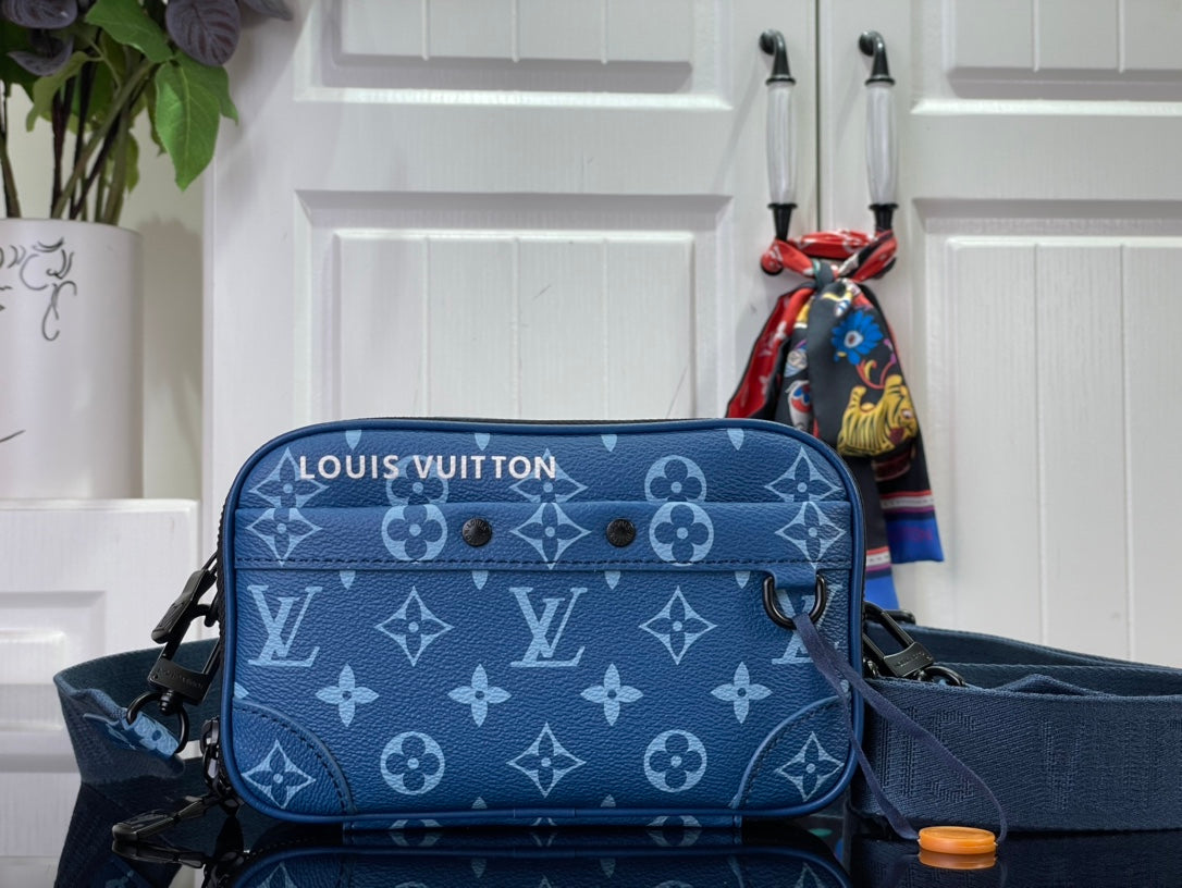 LV Trio Messenger Bag Blue