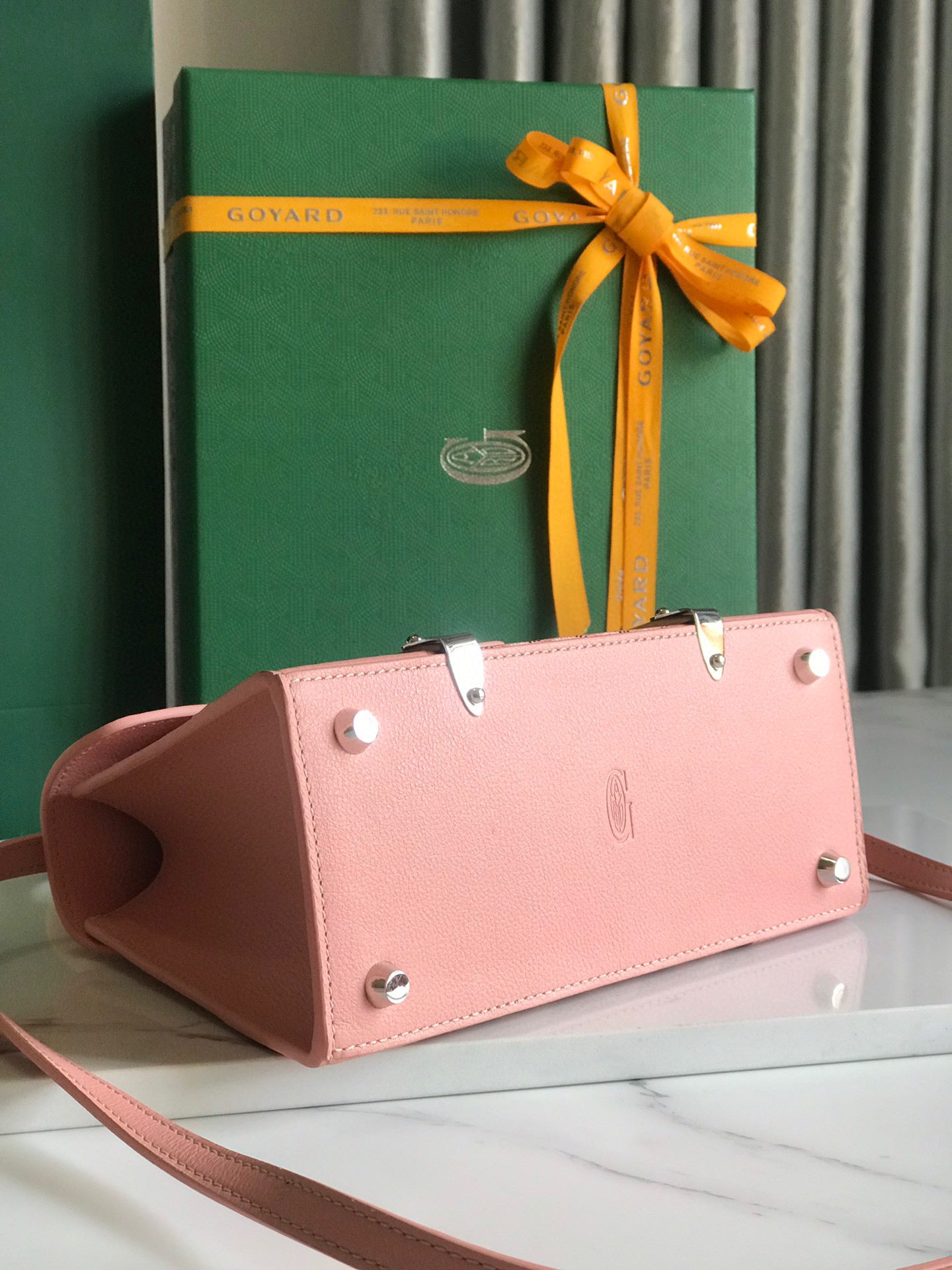 Goyard Saigon Pink Mini  Bag Structured