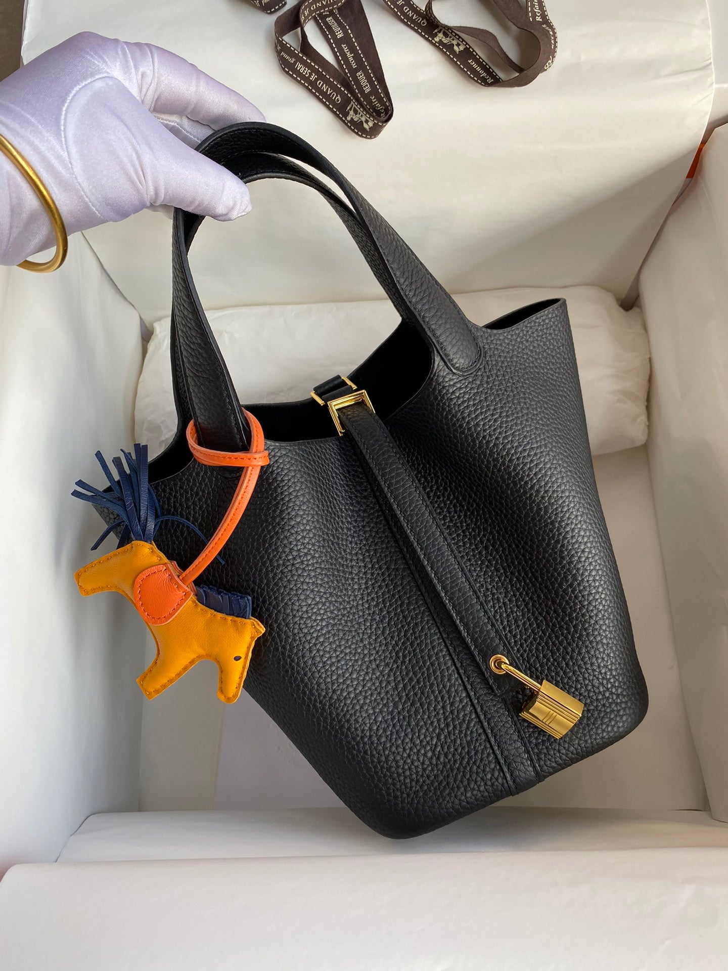 Hermès Picotin 18cm Black Gold hardware