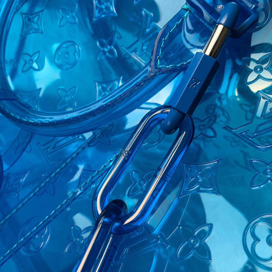 Louis Vuitton Vintage - RGB Keepall Bandouliere 50 - Blue - Plastic and PVC