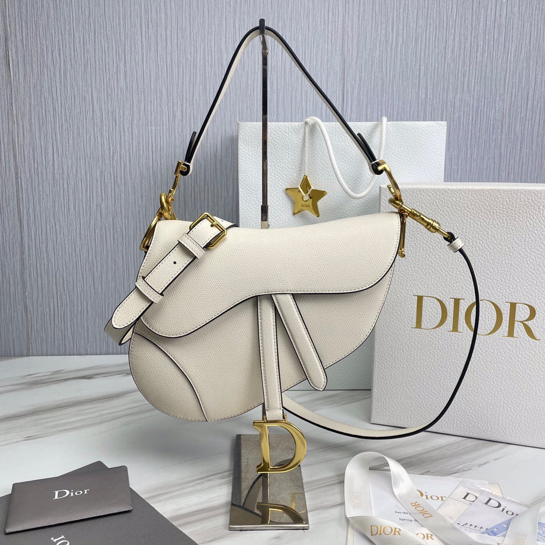 Dior Saddle Bag White