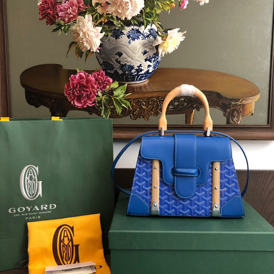 Goyard Blue Saïgon Structuré PM Bag