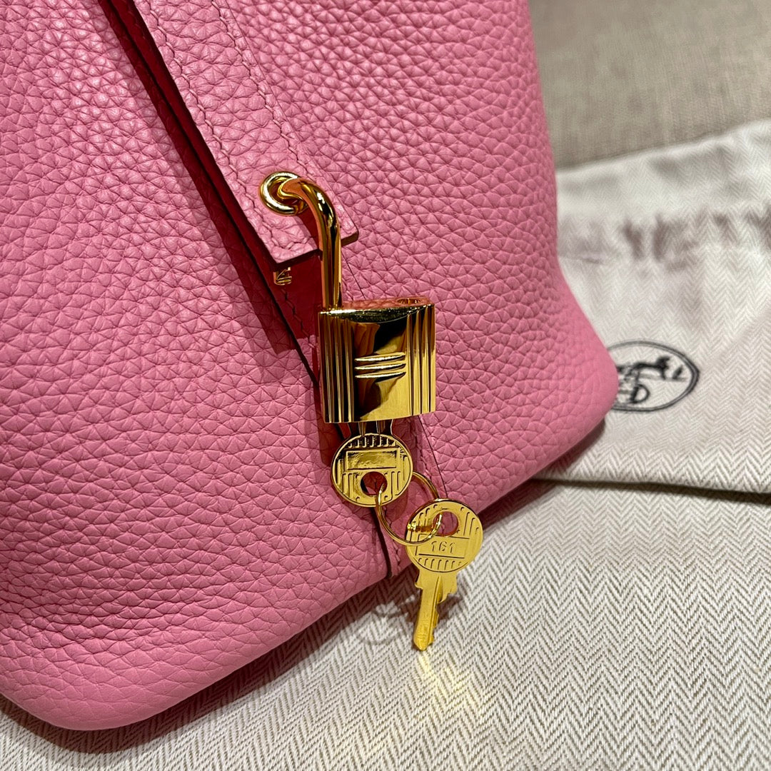 Hermès Picotin 18cm Pink Gold hardware