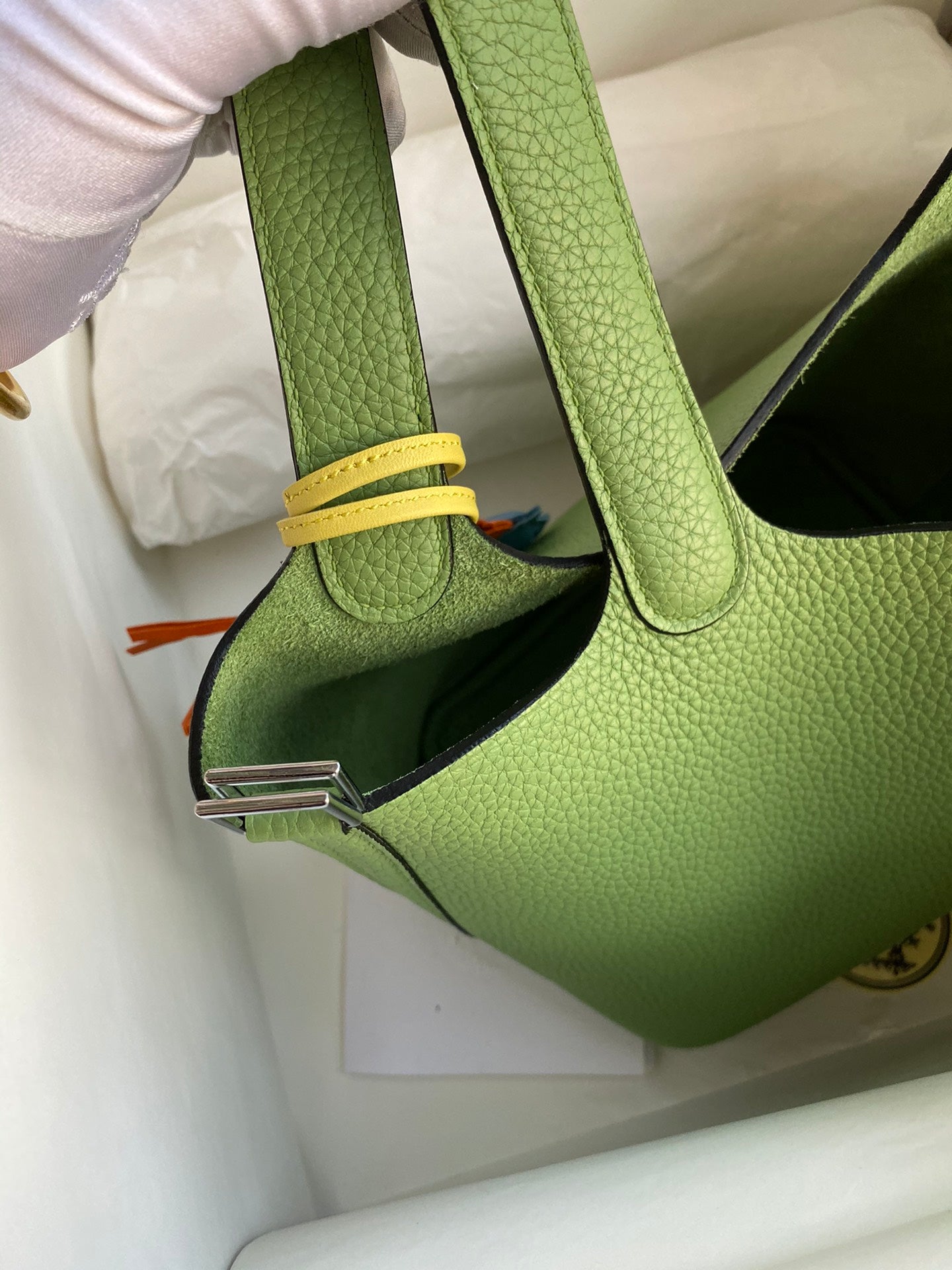 Hermès Picotin 18cm Green Gold hardware