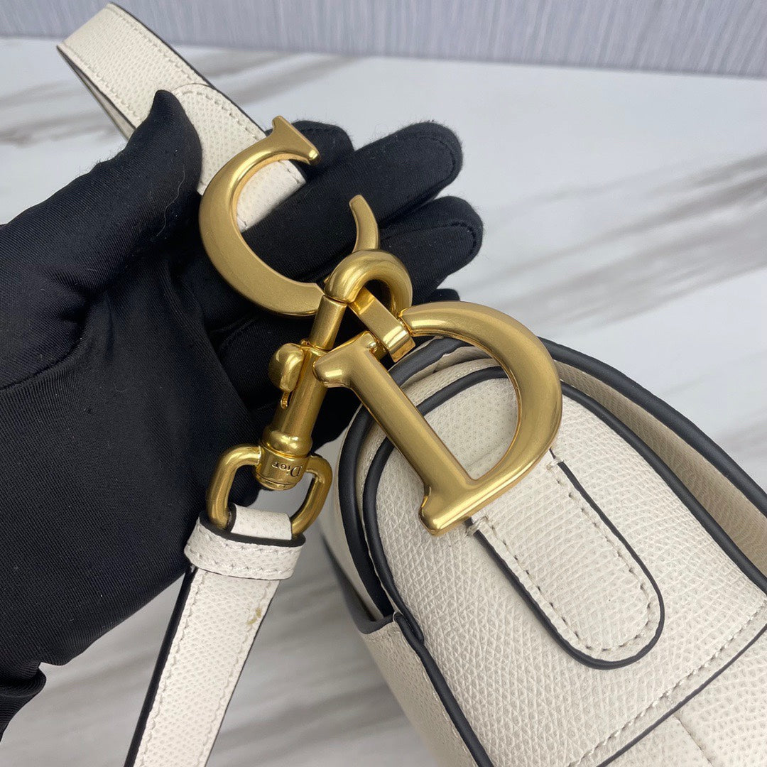 Dior Saddle Bag White