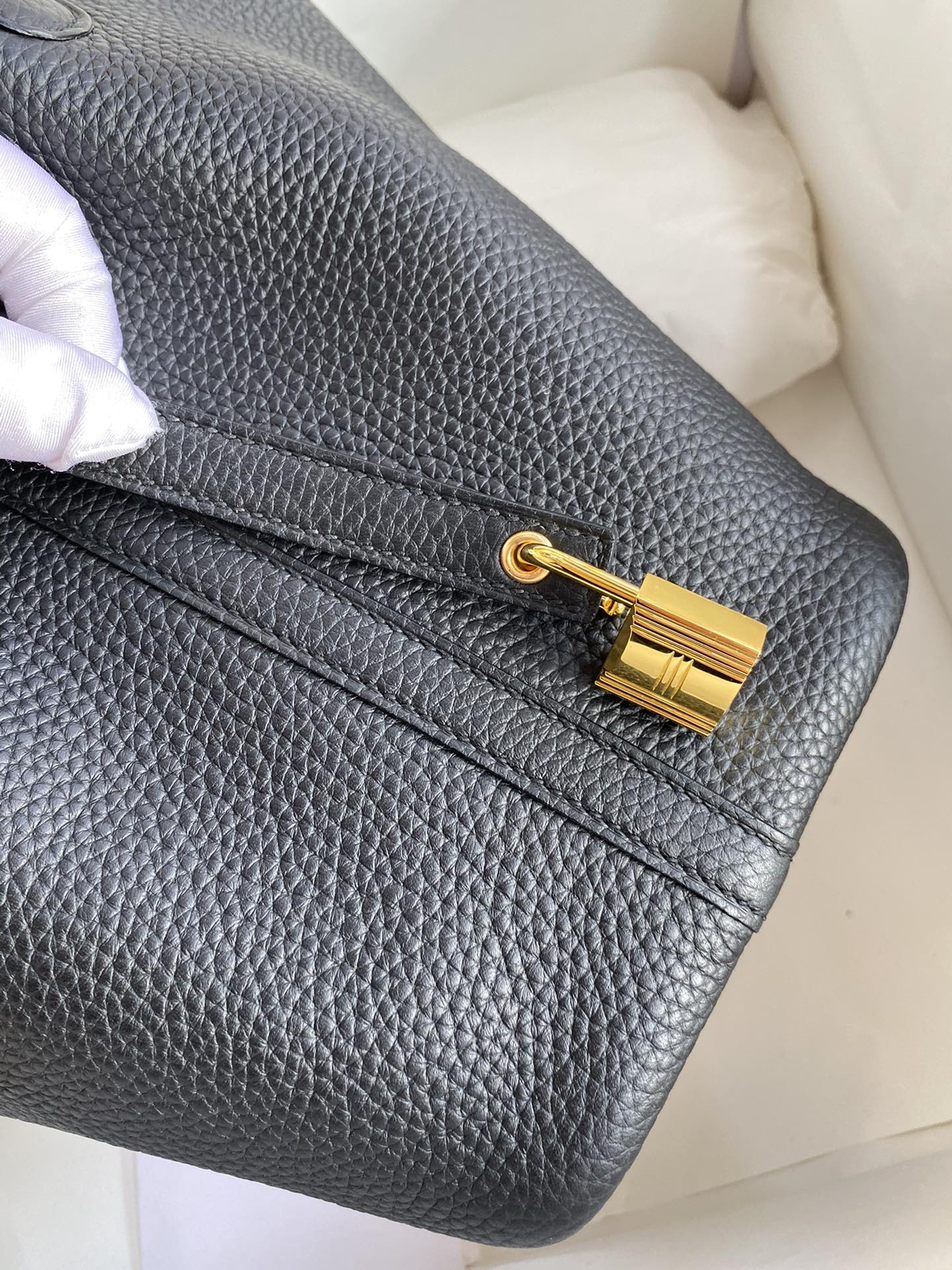 Hermès Picotin 18cm Black Gold hardware