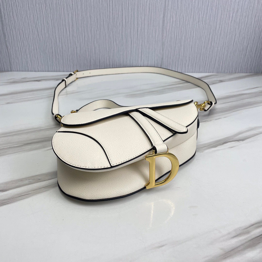 Dior Saddle Bag White