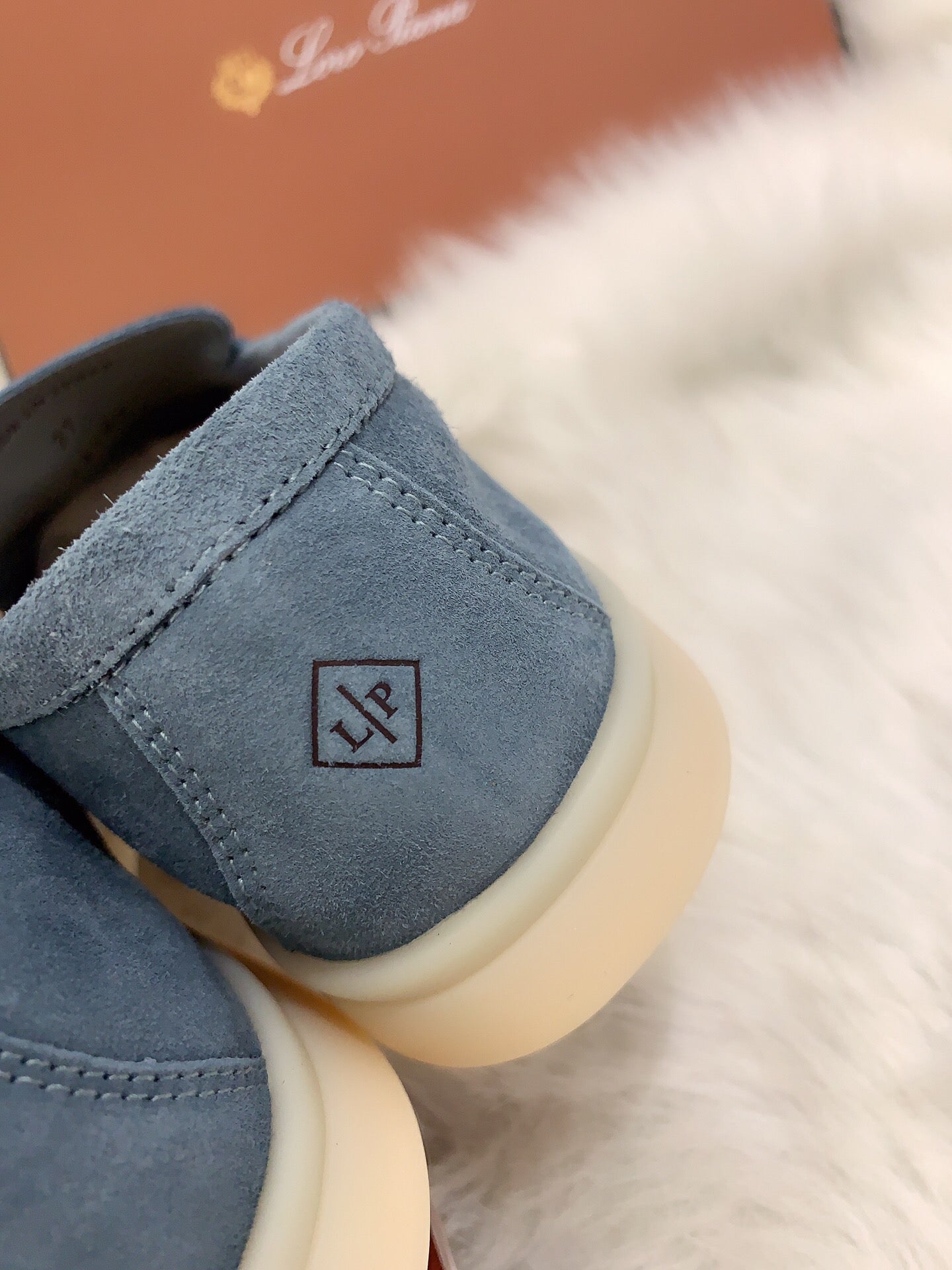 Loro Piana Summer Charms Walk Loafers in Grey