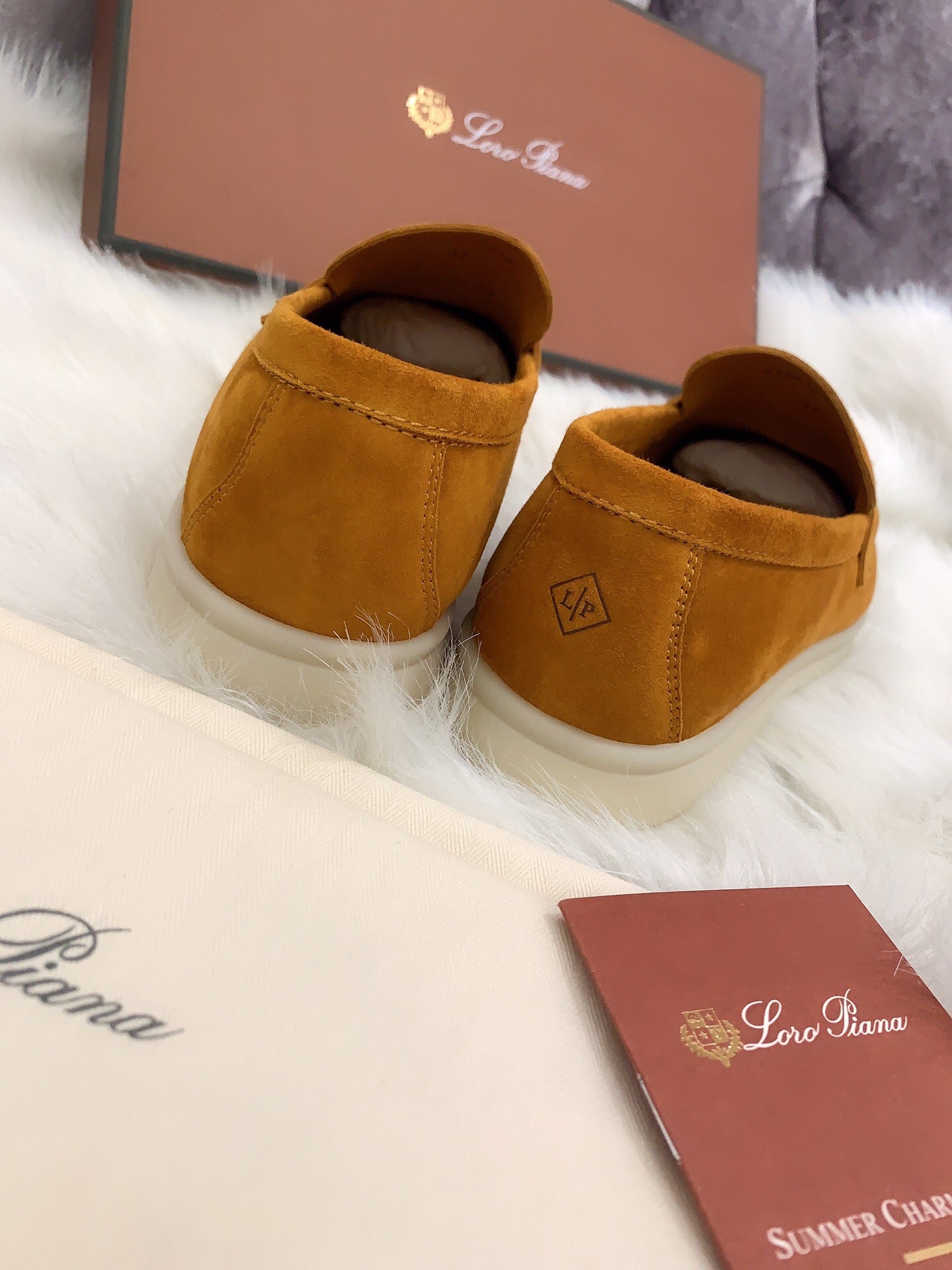 Loro Piana Summer Charms Walk Loafers in Dark Brown