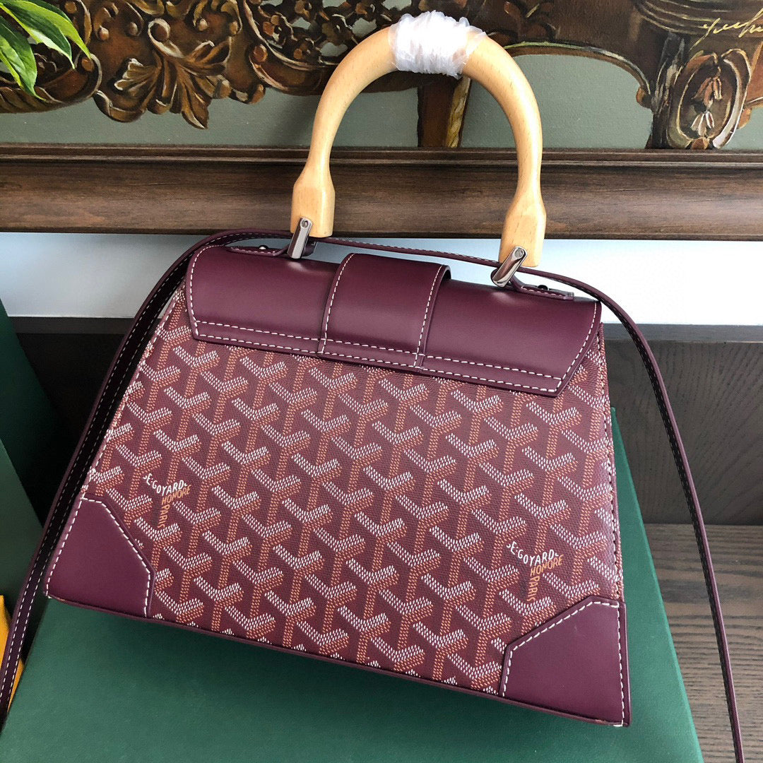 Goyard Burgundy Saïgon Structuré PM Bag
