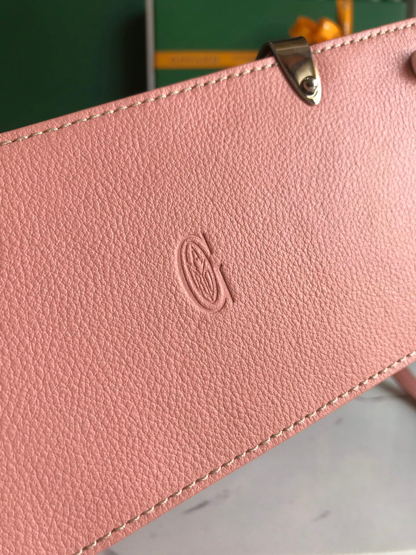 Goyard Saigon Pink Mini  Bag Structured