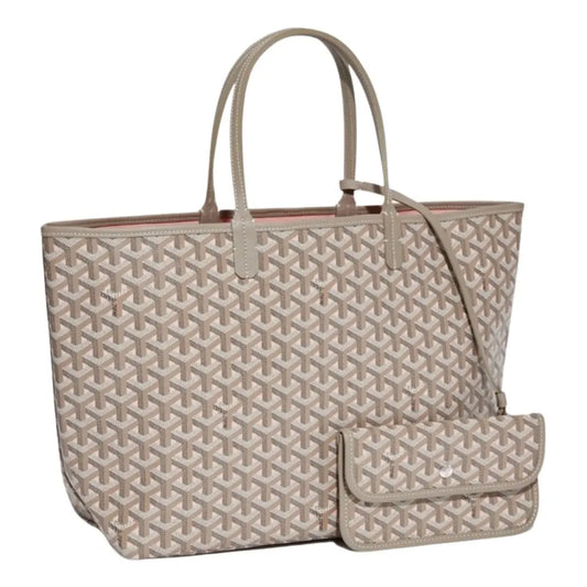 Goyard Saint-Louis leather tote Pink Grey Special edition