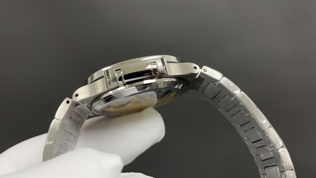 Patek Philippe Nautilus 7118/1200A Ladies Blue Dial Zircon Bezel Stainless Steel