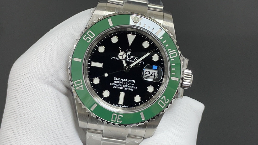 Rolex Submariner 41mm 126610 LV Kermit 904L Steel 1:1 Best Edition