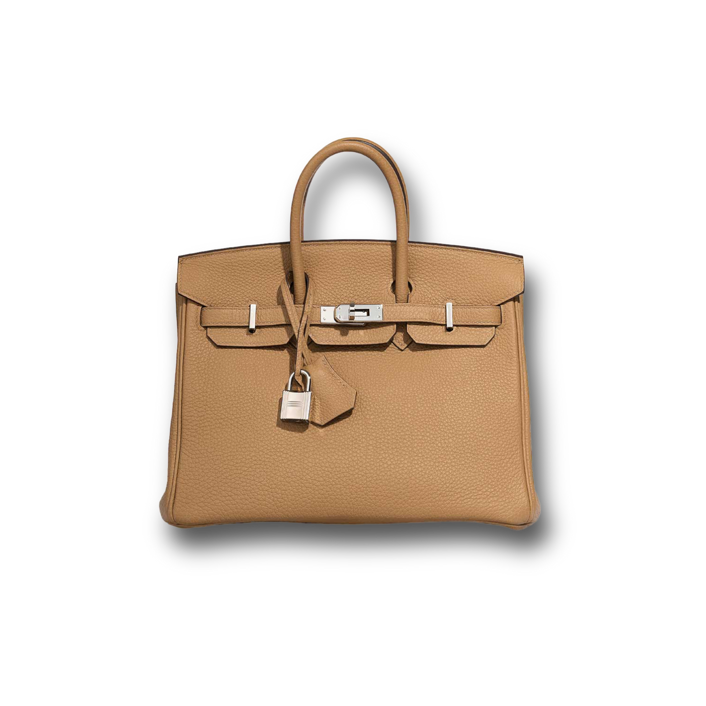 Birkin 25 Biscuit togo leather palladium hardware