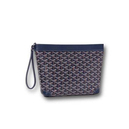 Goyard conti pouch dark blue