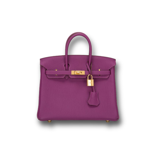 Birkin 25 Anemone togo leather gold hardware