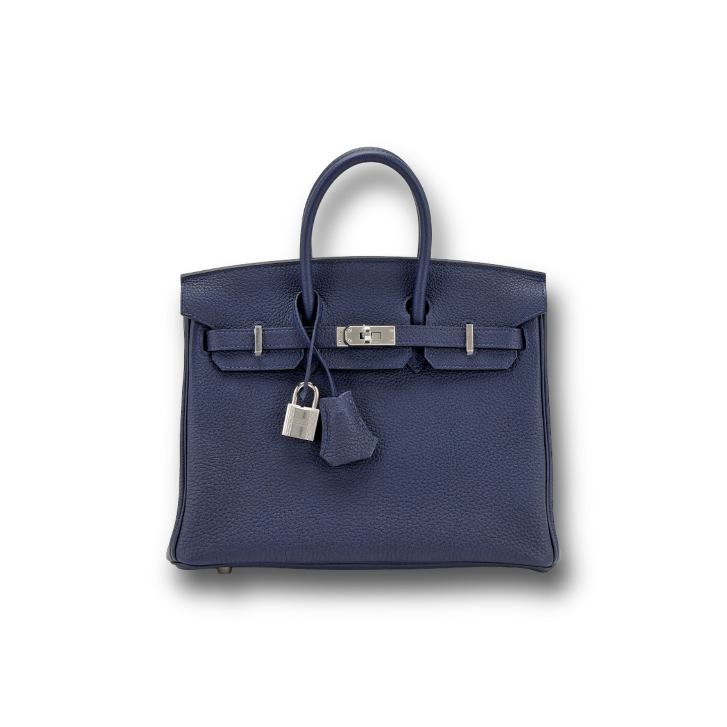 Birkin 25 blue nuit togo palladium hardware