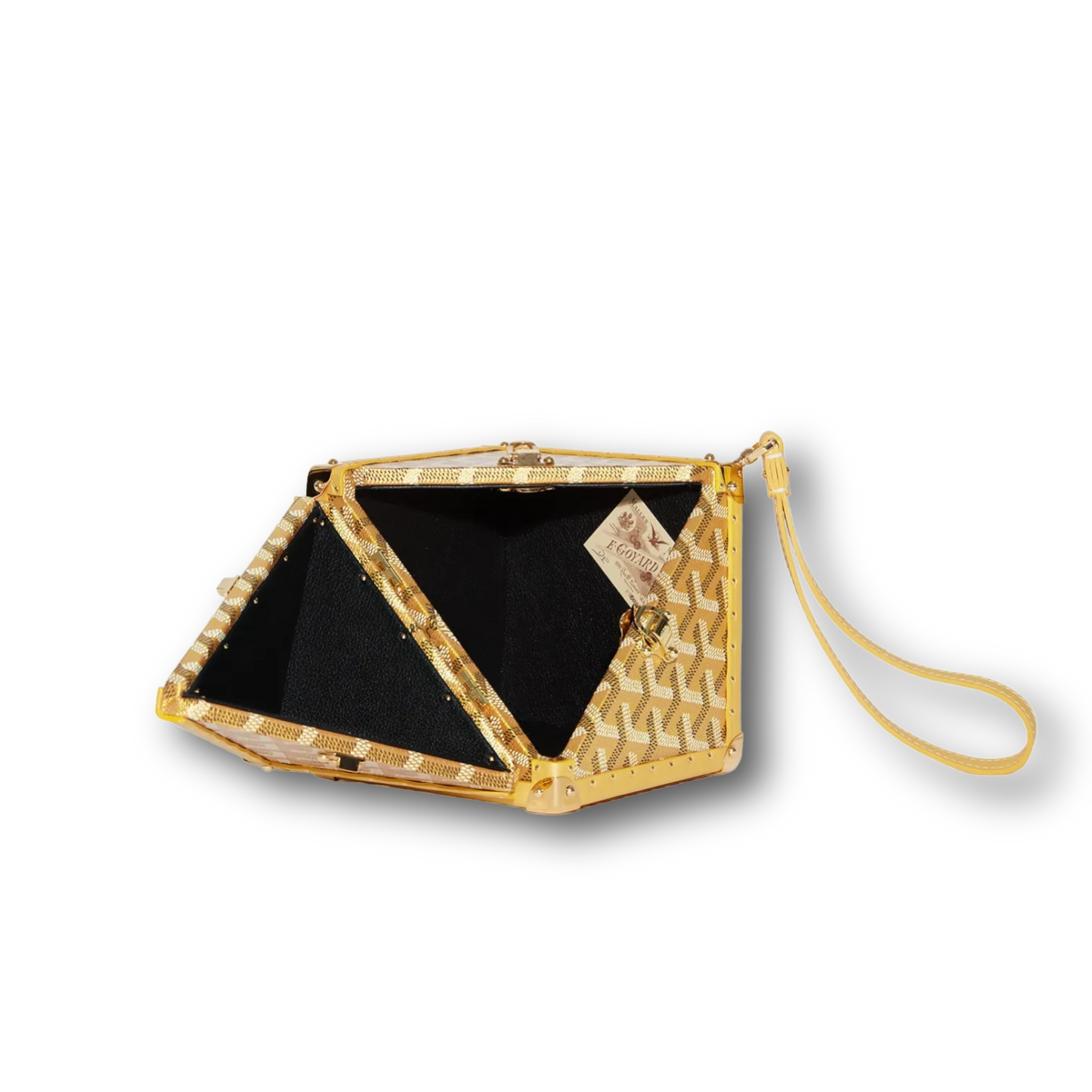 Goyard Yellow Dé Trunk Bag