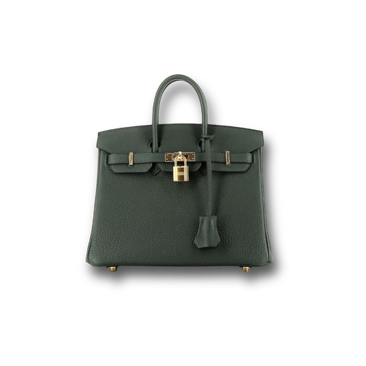 Birkin 25 in dark green togo gold hardware