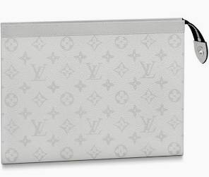 LV Pochette Voyage Monogram Eclipse White