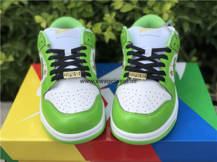 Nike SB Dunk Low x Supreme Stars Mean Green