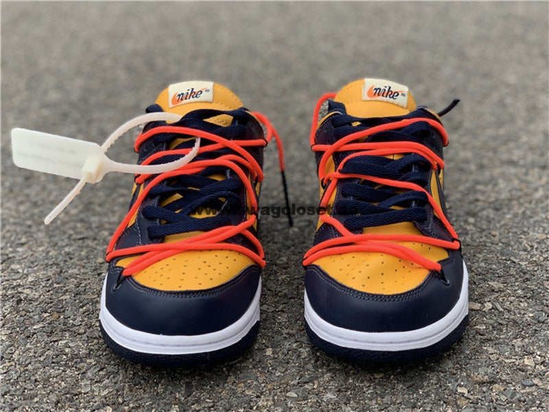 Nike Dunk Low Off-White "University Gold Midnight Navy"
