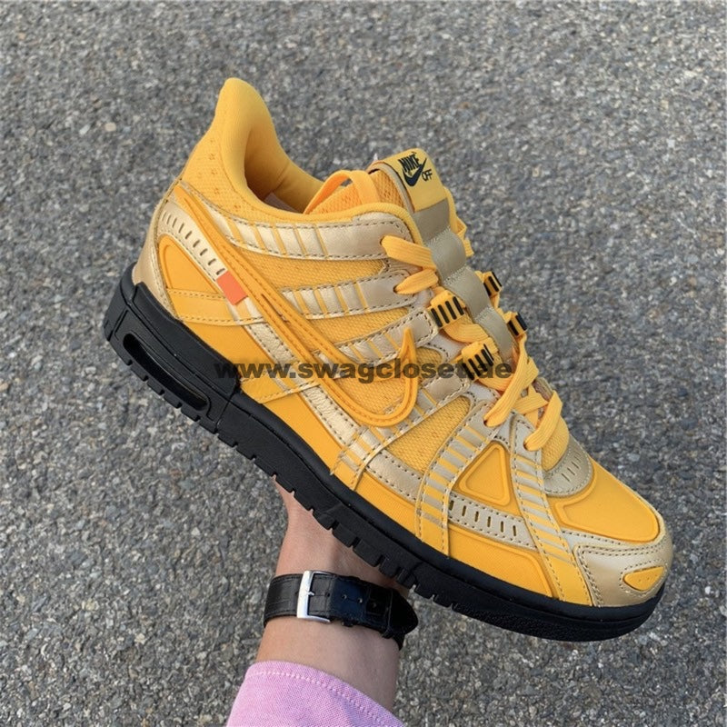 Nike Air Rubber Dunk x Off-White "University Gold"