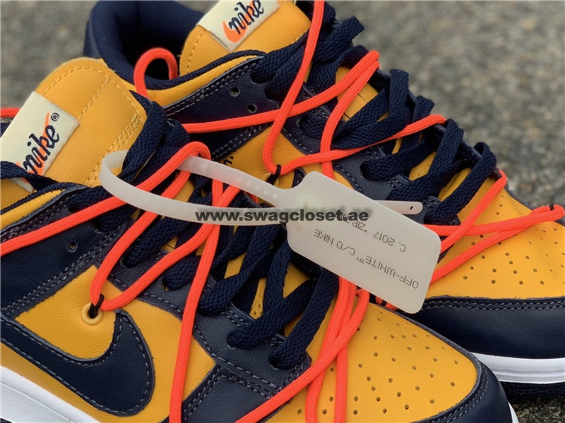 Nike Dunk Low Off-White "University Gold Midnight Navy"