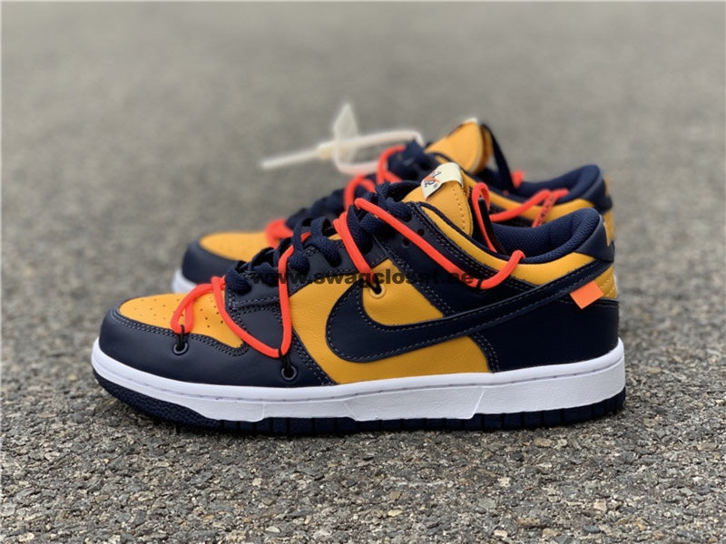 Nike Dunk Low Off-White "University Gold Midnight Navy"