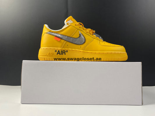 Nike Air Force 1 Low OFF-WHITE "University Gold Metallic Silver"