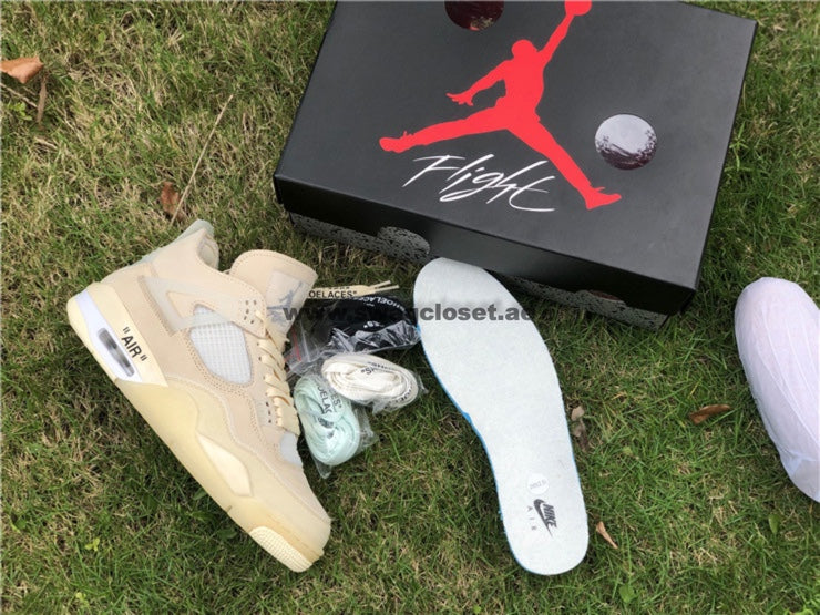Jordan 4 Retro Off-White "Sail"