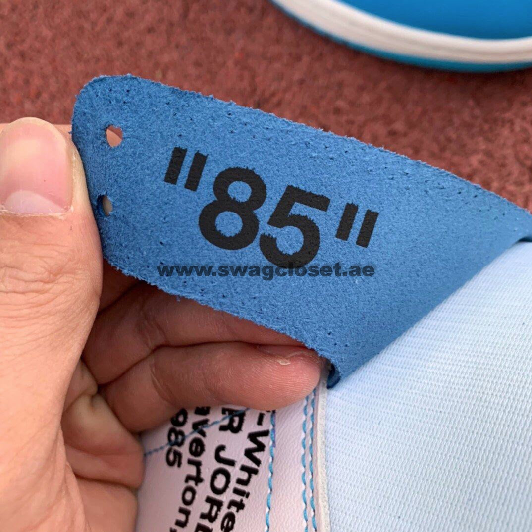 Jordan 1 Retro High Off-White "University Blue UNC"