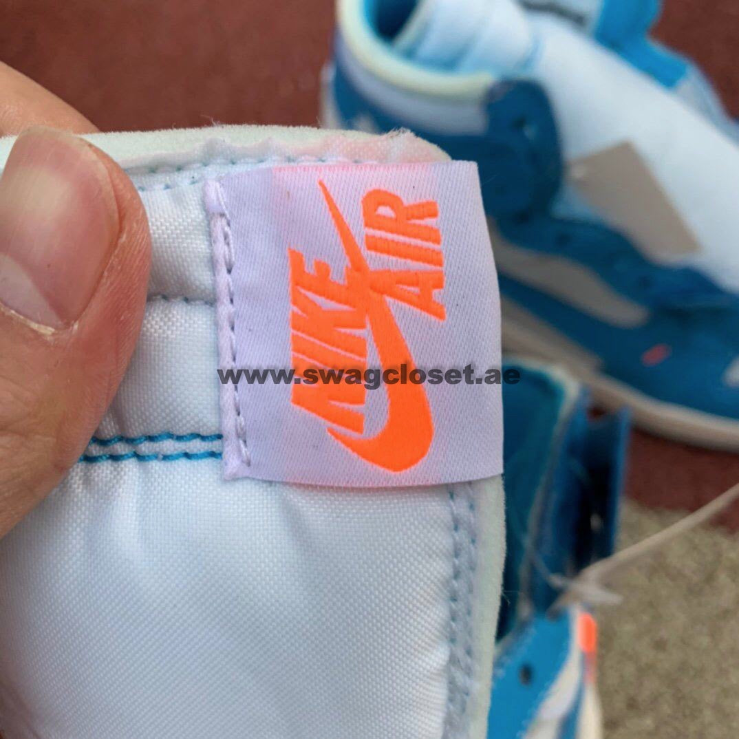 Jordan 1 Retro High Off-White "University Blue UNC"
