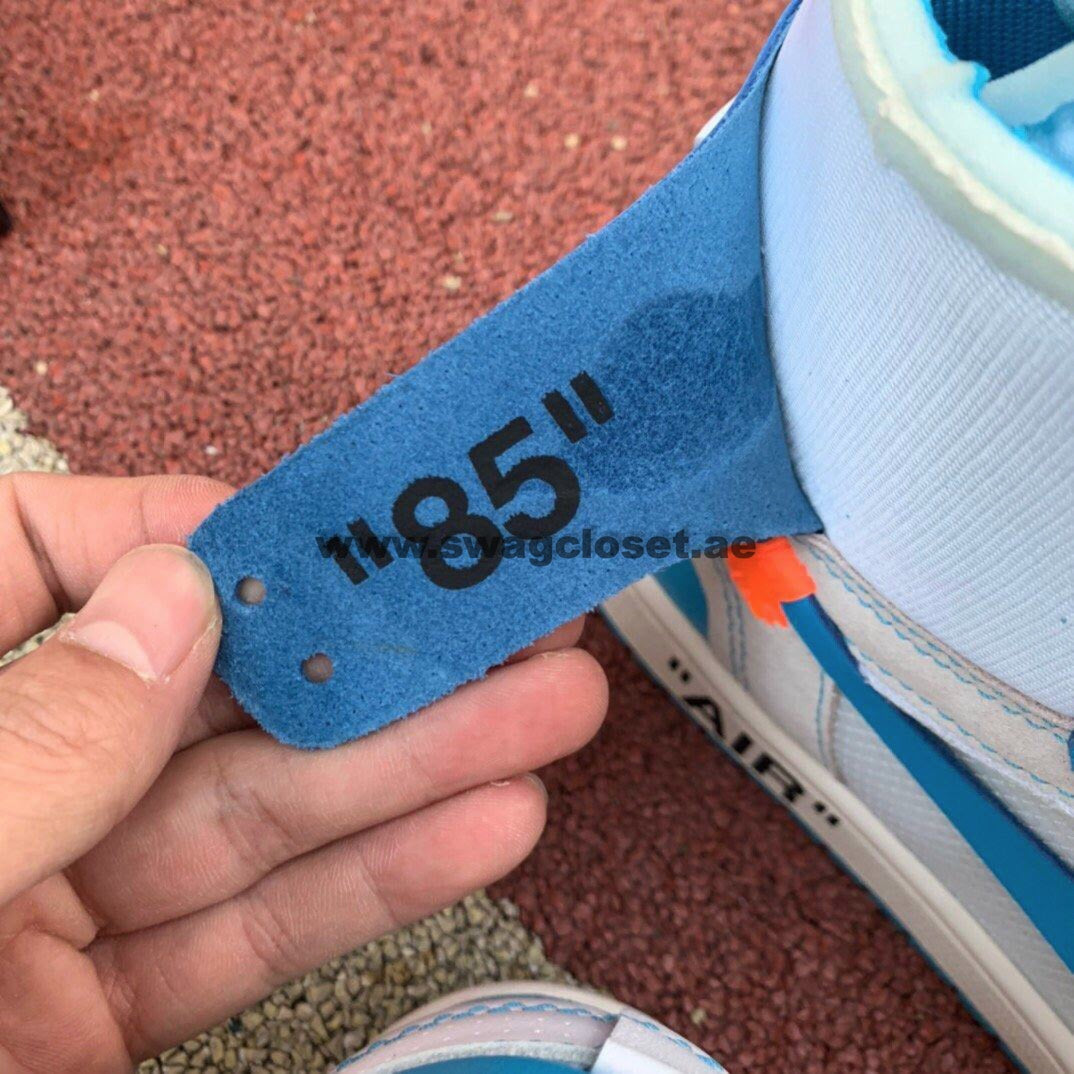 Jordan 1 Retro High Off-White "University Blue UNC"