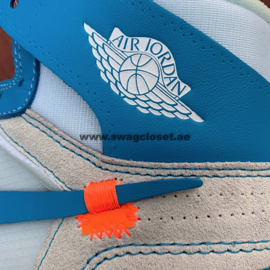 Jordan 1 Retro High Off-White "University Blue UNC"